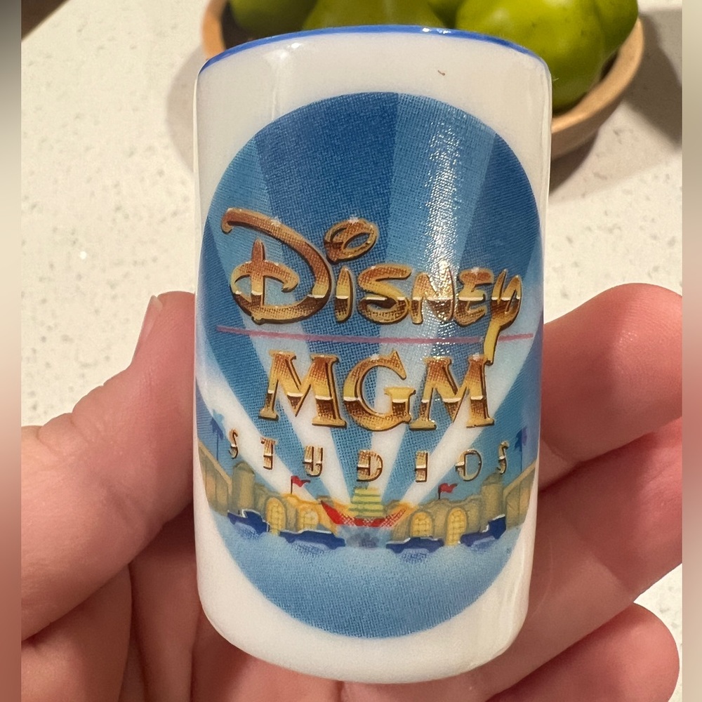 Walt Disney World MGM Studios 1987 Toothpick Shot Glass JAPAN VINTAGE 80s
